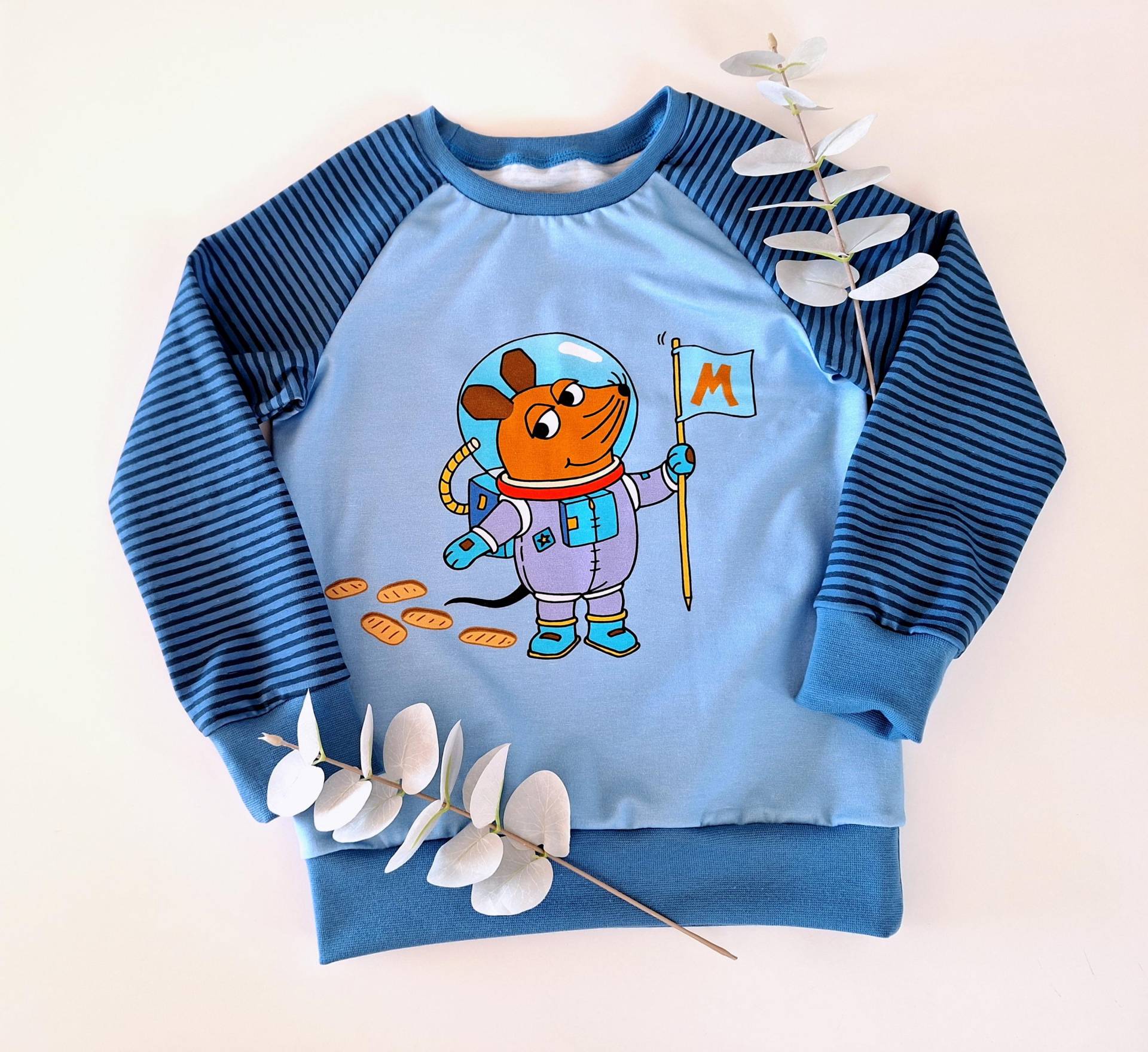 Raglanshirt, Langarmshirt, Sendung Mit Der Maus, Weltraum Raglanshirt, Langarmshirt, Sendung Mit Der Maus, Weltraum von JomaLuna