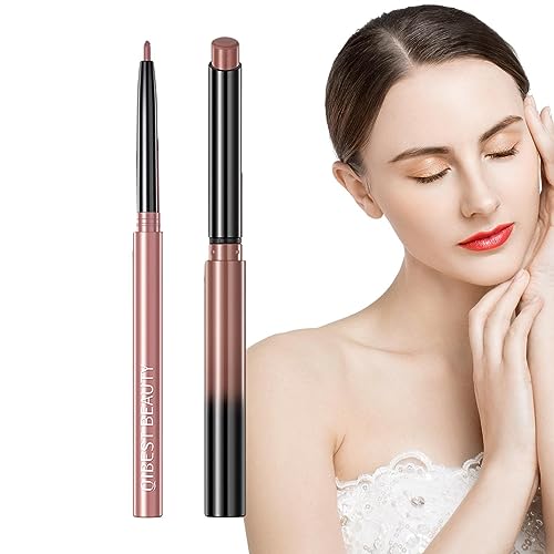 Lippenstift mit Lippenstift-Set, Lippenstift, wasserfest, Antihaft-Schnitt, Velvety Nude | Velvety Nude Lip Stain Lip Gloss Pencil Tasse mit Antihaftbeschichtung, Set Jomewory von Jomewory