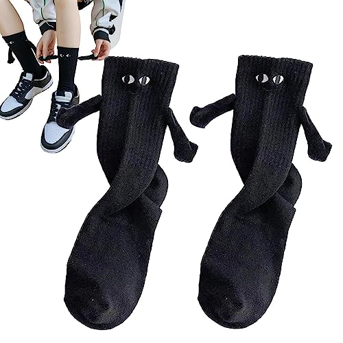 Magnet Saugsocken - Magnetische Hand in Hand 3D Puppen Paar Socken - Magnetische Saug Paar Socken - Mädchen Frauen Paar Socken, Partygeschenke Verkleidungen Halloween Kostü e von Jomewory