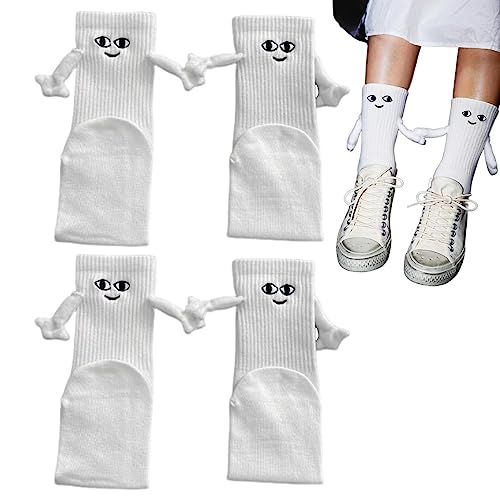 Magnet Saugsocken - Magnetische Hand in Hand 3D Puppen Paar Socken - Magnetische Saug Paar Socken - Mädchen Frauen Paar Socken, Partygeschenke Verkleidungen Halloween Kostü e von Jomewory