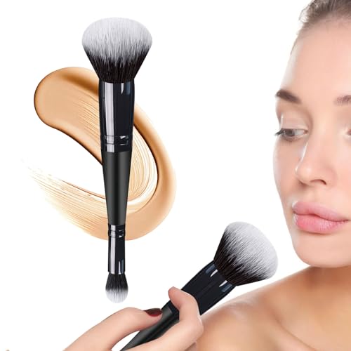 Make-up Pinsel mit doppeltem Ende, Puderpinsel mit weichen Borsten | Multifunktionale Kosmetikpinsel, Geschenke für Frauen und Mädchen, Puder, Flüssigkeit, Creme Jomewory von Jomewory