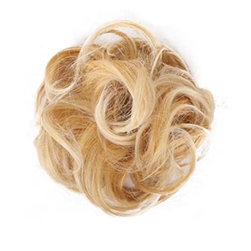 Synthetische Elastische Haarbänder, Dutt-Erweiterungen für Frauen, Faux-Haarknoten-Zopf, Scrunchies Hochsteckfrisur-Erweiterung - Gewelltes, Lockiges, Unordentliches Brötchen-Haarteil von Jomewory