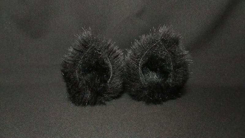 Schwarze Katzenohren [Haarnadel-Katzenohren, Schwarz, Unisex, Katzenohr-Accessoire, Das Auf Dem Kopf Getragen Werden Kann] von JomoGanguWorks
