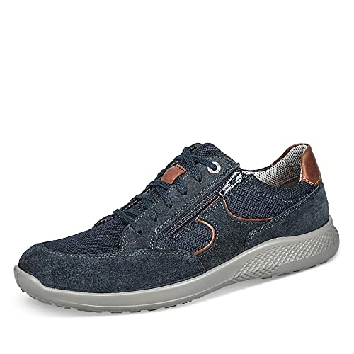 Jomos Air Comfort 322414-904-8006 Herren Sneaker Low Veloursleder Mesh Uni Flexible Sohle, Groesse 47, Marine von Jomos