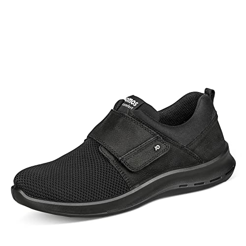 Jomos Herren Klettschuhe für PROBLEMFÜSSE schwarz Stretch (schwarz, Numeric_43) von Jomos