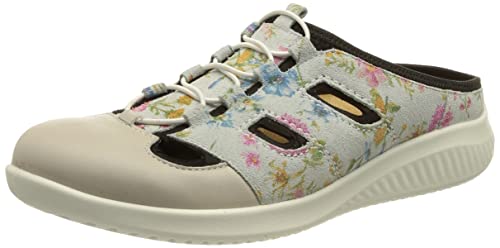 Jomos Damen Allegra 2020 Clog, Offwhite/Flower, 40 EU X-Weit von Jomos