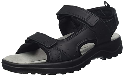Jomos Herren Liberta Sandale, schwarz, 42 EU Weit von Jomos