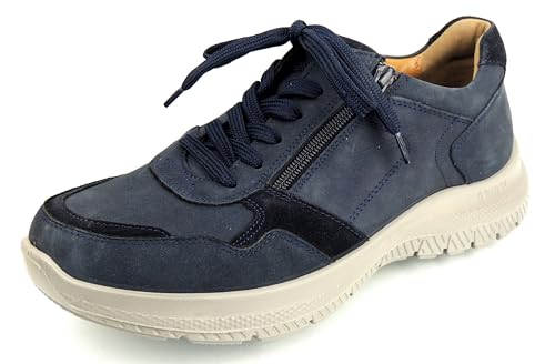 Jomos Herren Schnürer Reißverschluss LOSE Einlagen blau Leder extra weit (blau, EU Schuhgrößensystem, Erwachsene, Numerisch, X-Weit, 42) von Jomos