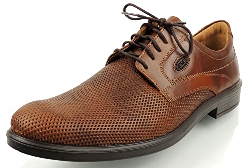 Jomos Herren eleganter Schnürer LOSE Einlagen Weite H Cognac Leder (Cognac, Numeric_44) von Jomos