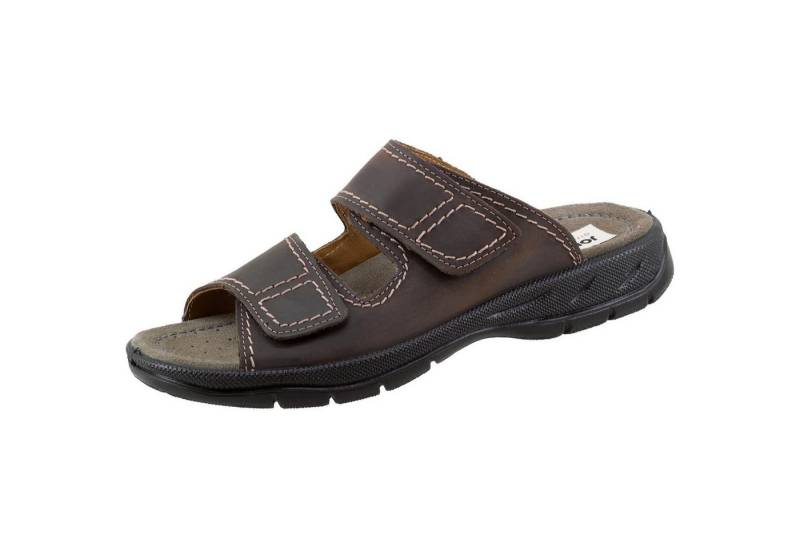 Jomos Pantolette braun Klettverschl. Sandale von Jomos
