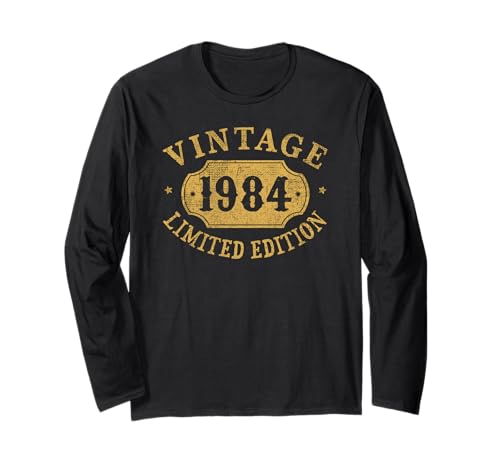 41. Geburtstag Frauen 41 Jahre alt Männer Lustig 1984 41 Jahre alt Langarmshirt 41. Geburtstag Frauen 41 Jahre alt Männer Lustig 1984 41 Jahre alt Langarmshirt von Jomqueru Vintage Birthday Gifts Store