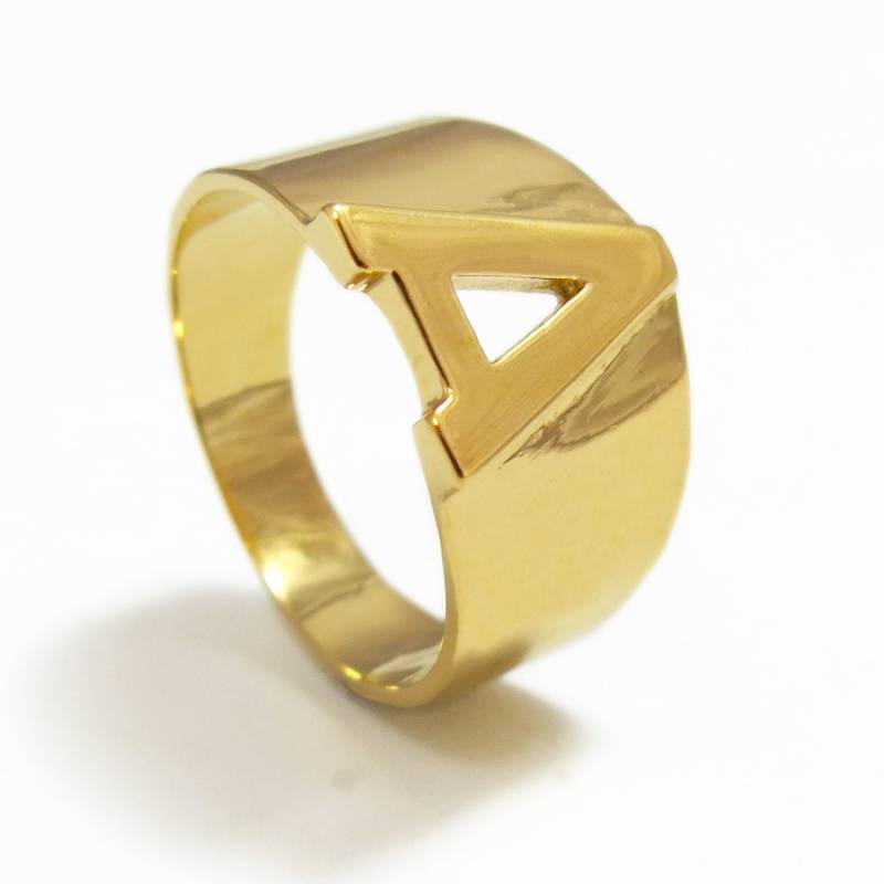 Ersten Ring, Ein Brief Geschenk Schmuck, Namensring, Monogramm Erste Schmuck Unisex Benutzerdefinierte Initial Ring von JonJonJewel
