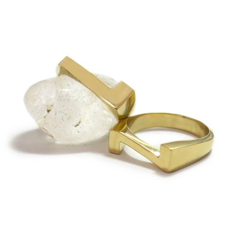 Initialringe Set, Ring Für Frauen, 2 Initialen Ringe, Initial Ringe, Benutzerdefinierte Anfangsringe, Buchstaben Alphabet Ring, Personalisierte Set von JonJonJewel