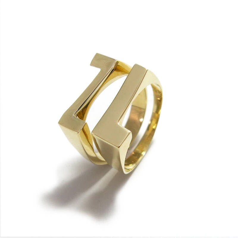 Stapelringe, Stapelringe Gold, Initiale Goldringe, Personalisierte Initial Ringe, Ring von JonJonJewel