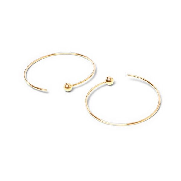 Jonathan Radetz Jewellery - Creole SPHERE, Gold 585, 14 Karat, Durchmesser 20 - 30 mm, Handmade in Germany Jonathan Radetz Jewellery - Creole SPHERE, Gold 585, 14 Karat, Durchmesser 20 - 30 mm, Handmade in Germany von Jonathan Radetz Jewellery