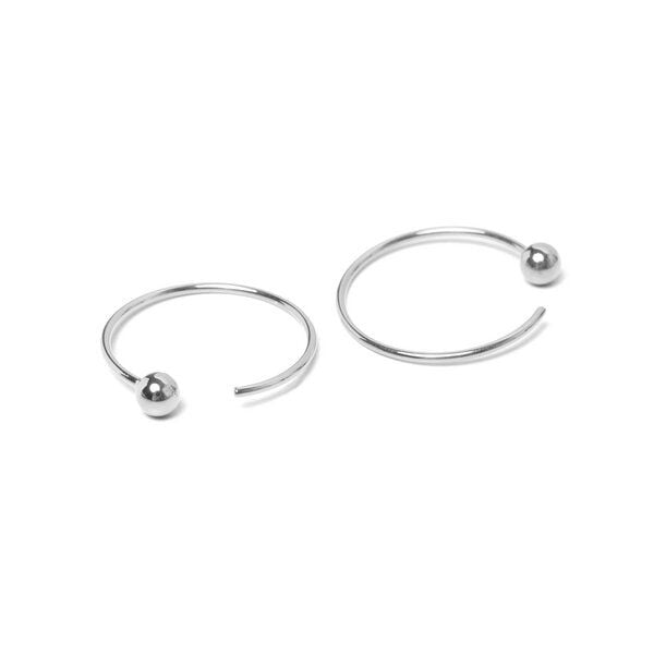 Jonathan Radetz Jewellery - Creole SPHERE, Silber 925, Sterlingsilber, Durchmesser 20 - 30 mm, Handmade in Germany Jonathan Radetz Jewellery - Creole SPHERE, Silber 925, Sterlingsilber, Durchmesser 20 - 30 mm, Handmade in Germany von Jonathan Radetz Jewellery