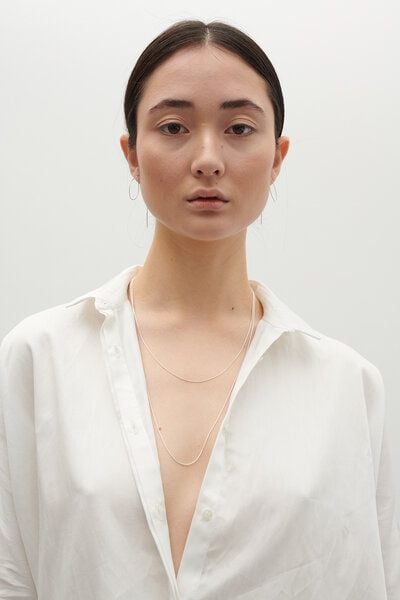 Jonathan Radetz Jewellery Kette Endless, fine, raw, snake, finecube, fine square, flow, endlos, Länge 120cm, Silber 925, Made in Germany von Jonathan Radetz Jewellery