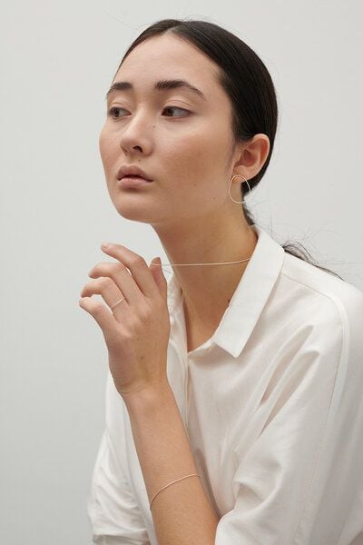 Jonathan Radetz Jewellery Kette FLOW, Silber 925, Sterlingsilber, Länge 45 cm, Handmade in Germany von Jonathan Radetz Jewellery