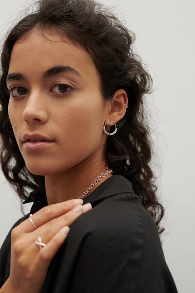 Jonathan Radetz Jewellery Kette LOOP, Silber 925, Sterlingsilber, Länge 55 cm, Handmade in Germany von Jonathan Radetz Jewellery