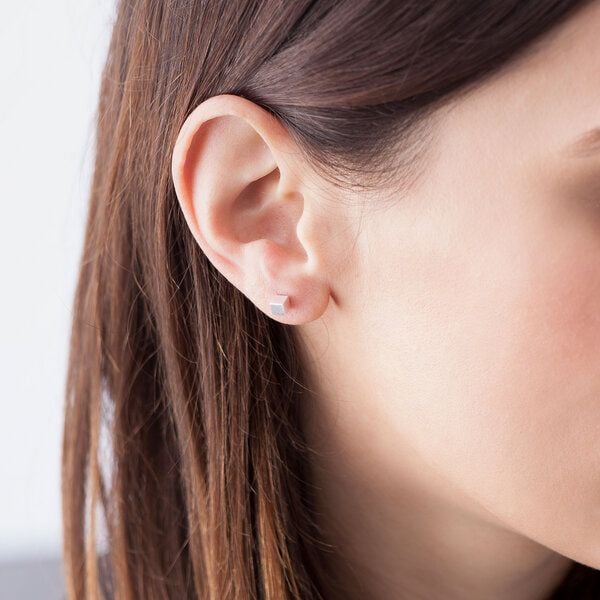Jonathan Radetz Jewellery Stecker / Ohrringe CUBE, Silber 925, Sterlingsilber von Jonathan Radetz Jewellery
