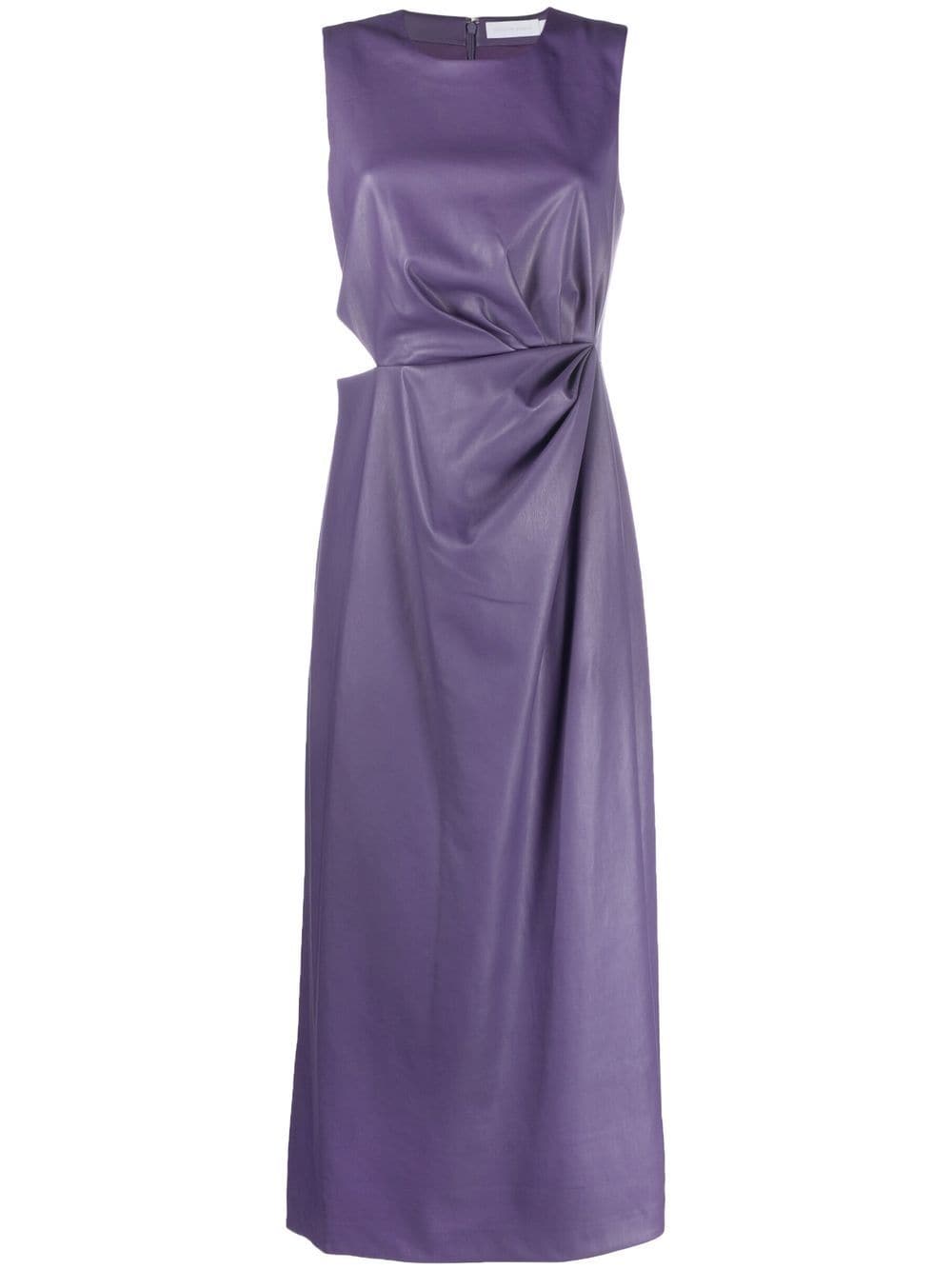 Simkhai Gerafftes Kleid mit Cut-Out - Violett von Simkhai