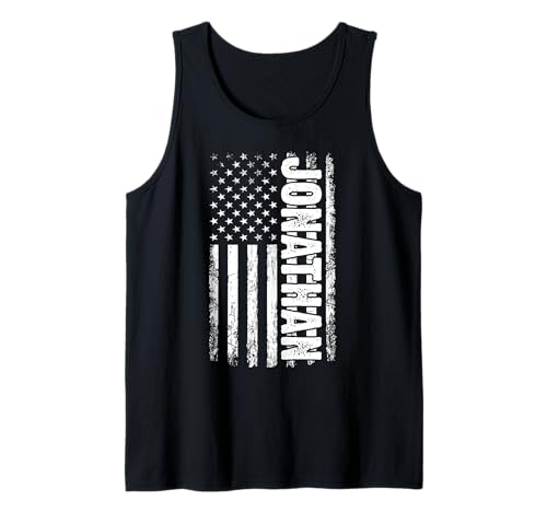 Jonathan persönlicher Name American Flag Retro Männer Frauen Tank Top Jonathan persönlicher Name American Flag Retro Männer Frauen Tank Top von Jonathan spezialisiert den ersten Jungen, den