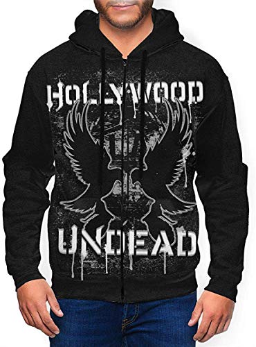 Joneiss Hollywood Undead Herren Fleece Zip Hooded Sweatshirt von Joneiss