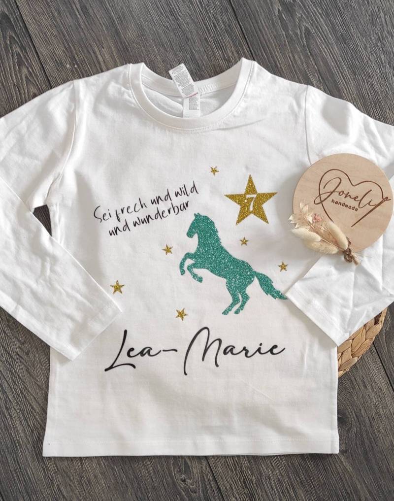 Geburtstagsshirt Langarm Für Mädchen von JoneliHandmade