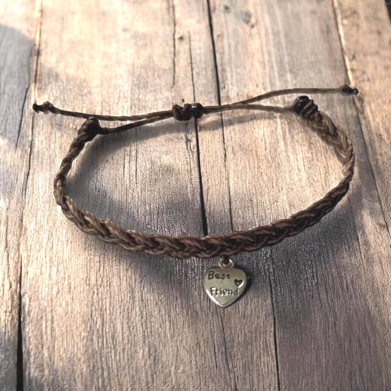 Freundschaftsarmband | Best Friends' Armband Aus Gewachstem Linhasita-Garn |Geschenk Zum Valentinstag Beste Freunde von Jonellaa