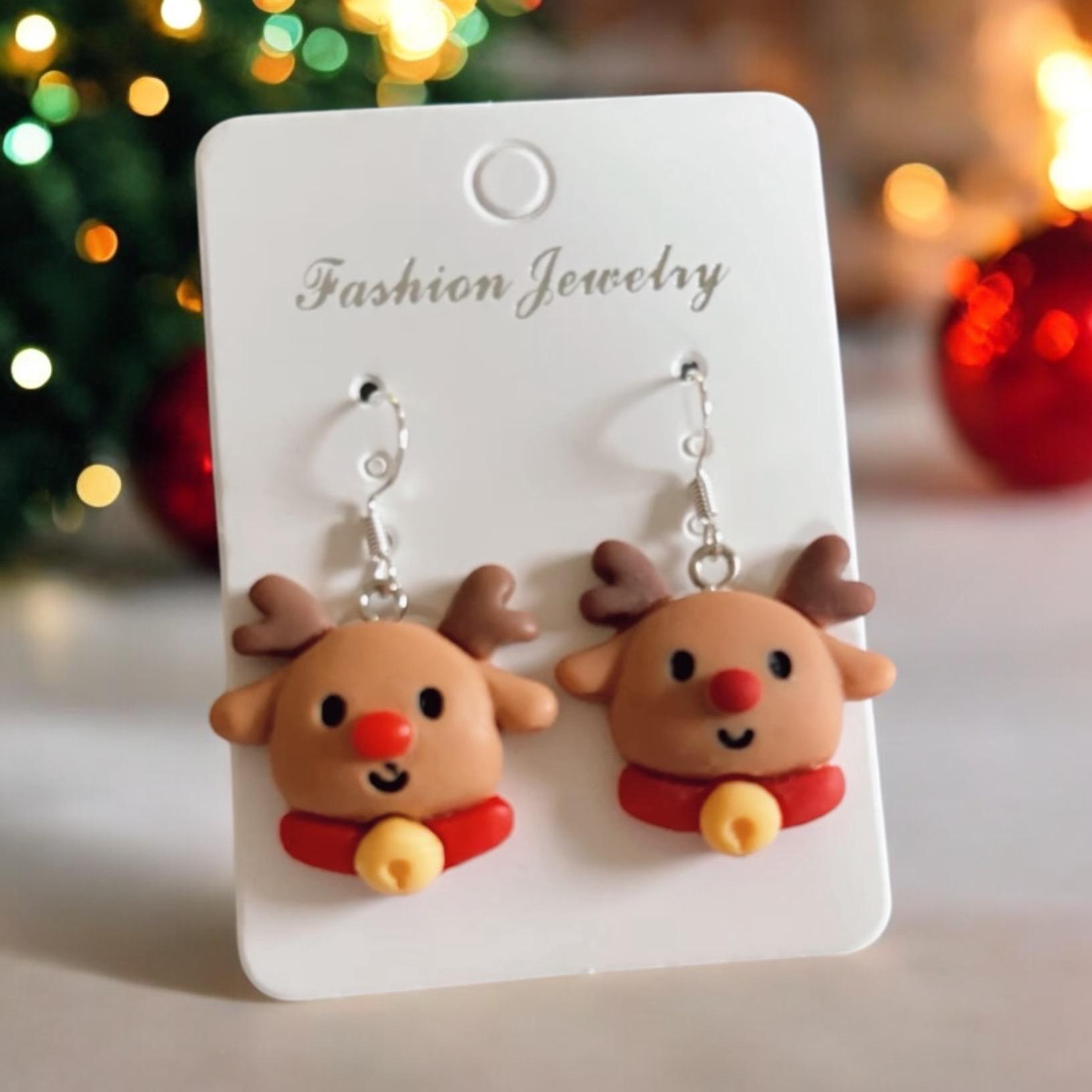 Weihnachtliche Renntier Ohrringe - Geschenkidee Weihnachten Festlicher Schmuck Weihnachtliche Renntier Ohrringe - Geschenkidee Weihnachten Festlicher Schmuck von Jonellaa