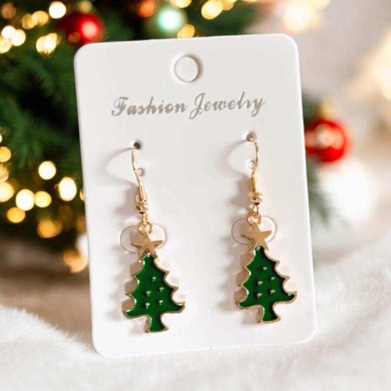 Weihnachtliche Tannenbaum Ohrringe - Geschenkidee Weihnachten Festlicher Schmuck von Jonellaa