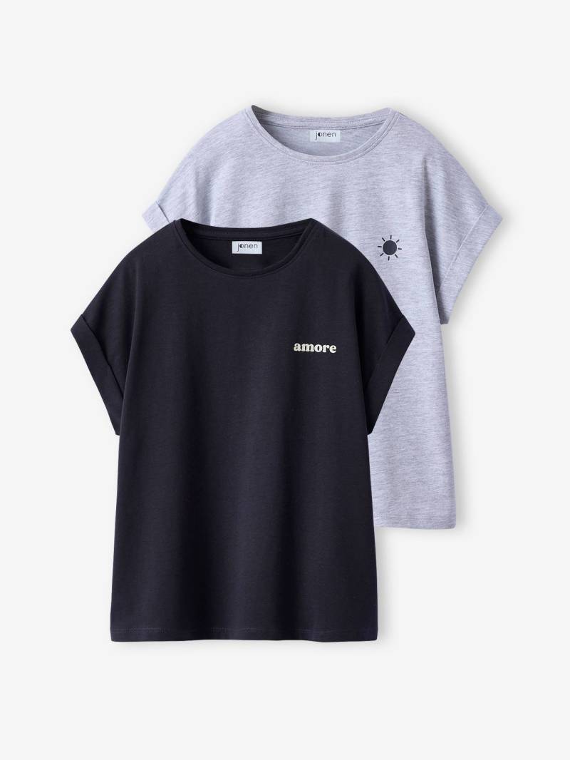 2er-Pack Mädchen T-Shirts mit kleinem Print JONEN von Jonen