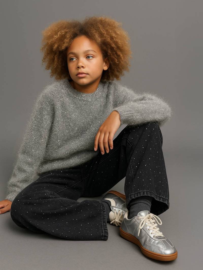 Flauschiger Weihnachts-Pullover Glitzereffekt JONEN von Jonen