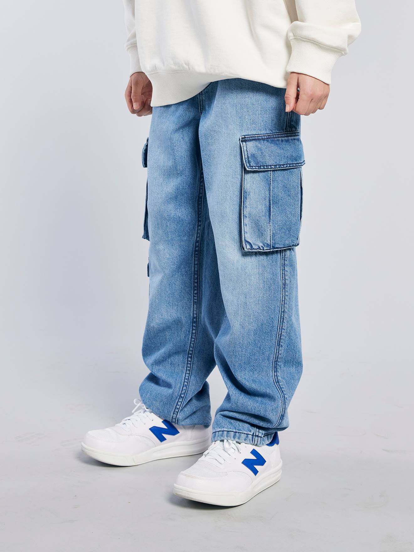 Jungen Cargo-Jeans Loose-Fit von Jonen