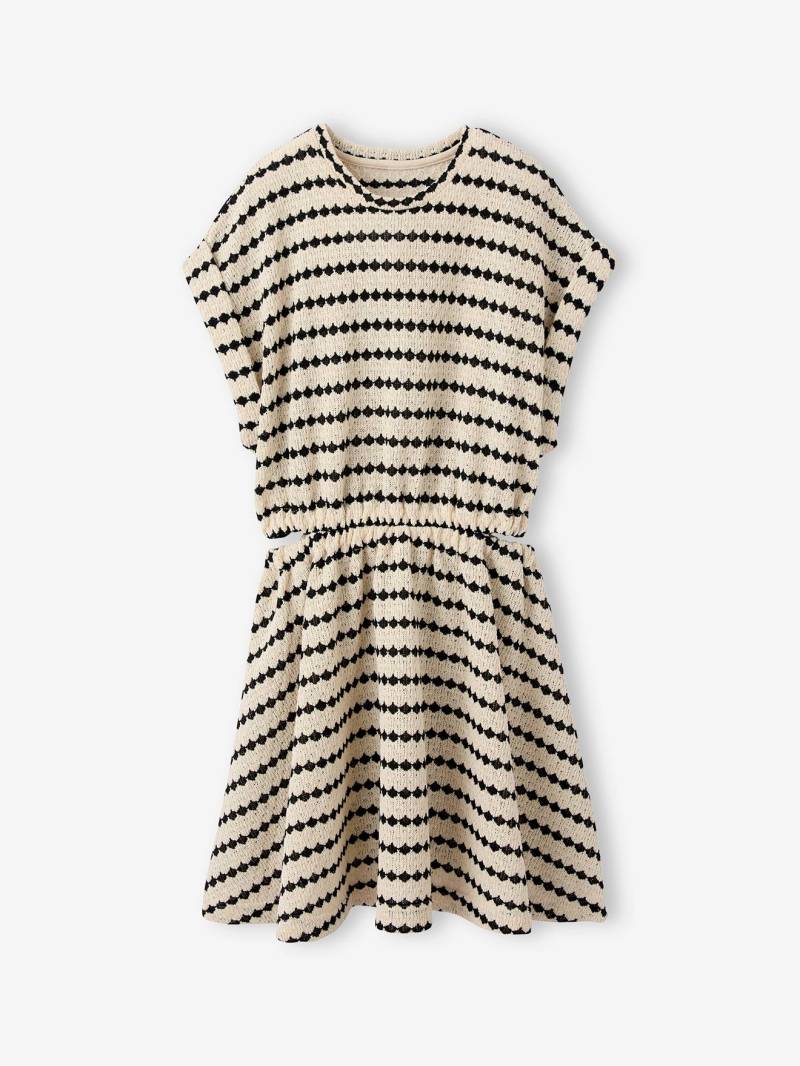 Mädchen Kleid aus Fantasiestrick mit Cut-outs JONEN von Jonen