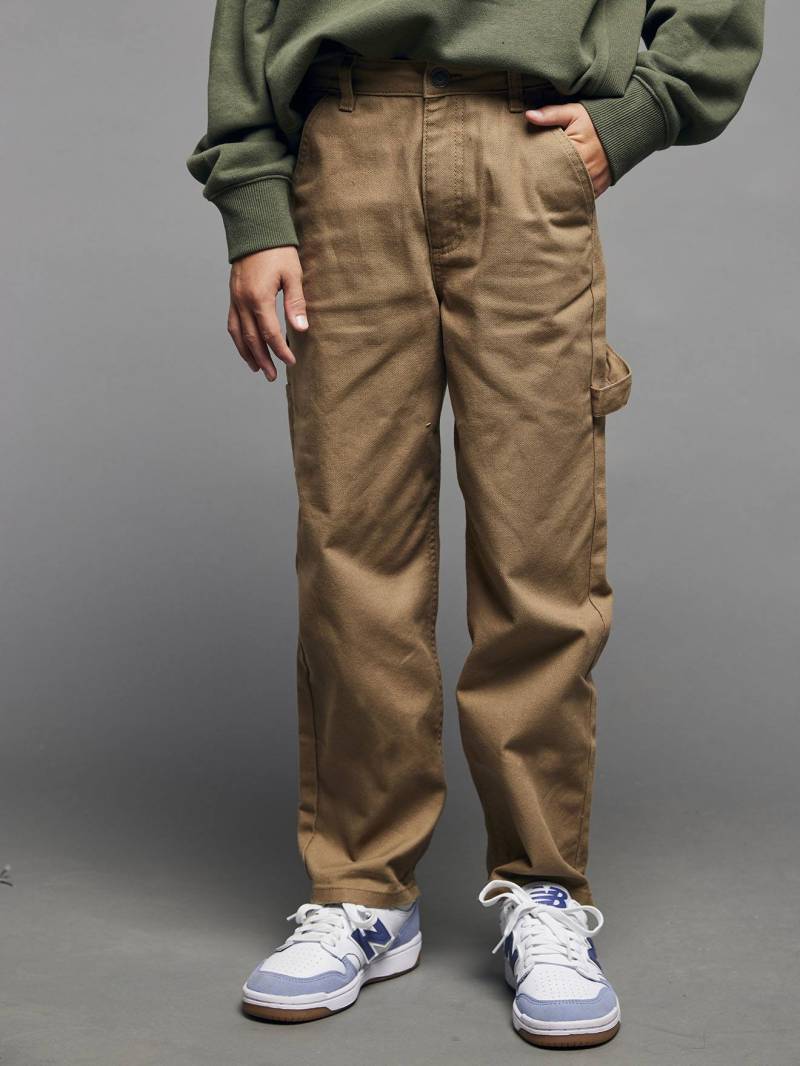 Weite Jungen Hose JONEN aus Canvas cappuccino von Jonen