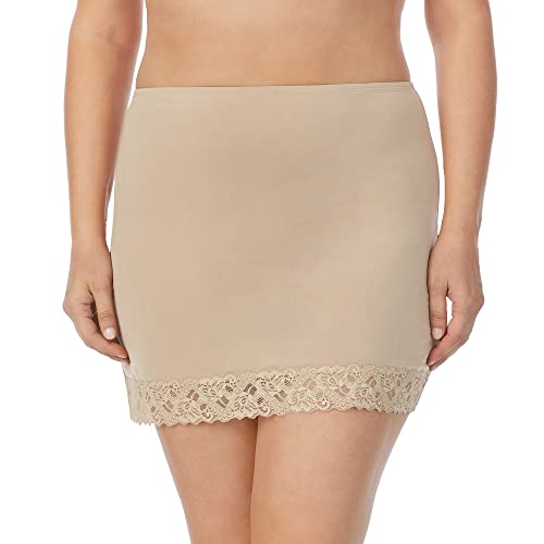 Jones New York Damen Silky Touch 16 Anti-Cling Above Knee Half Slip Halber Schlupf, Hautfarben, XL von Jones New York