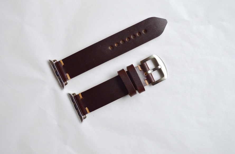 Apple-Armbandband Braun Horween Chromexcel Mit Adapter/Verbinder Für 38 Mm Und 42 Versionen Apple-Armbandband Braun Horween Chromexcel Mit Adapter/Verbinder Für 38 Mm Und 42 Versionen von JonesInTokyo
