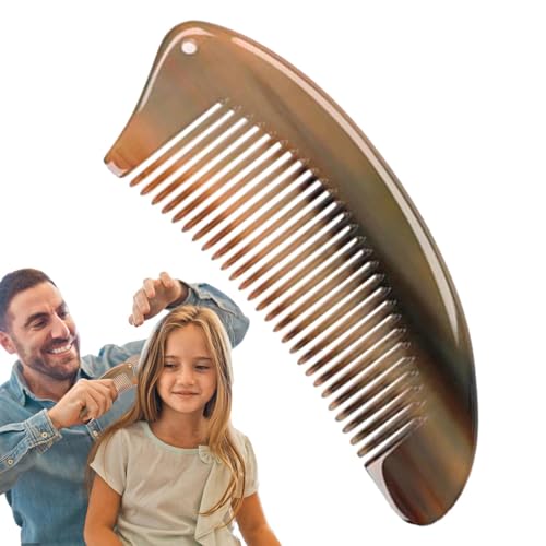 Antistatische Kamm, Tragbare Handgefertigten Natürlicher Hornkamm, Breiter Zahn Haarbürste Verhindern Haarausfall Haarkämme Frauen Männer, für Lockiges, Nasses, Langes, Salon Antistatische Kamm, Tragbare Handgefertigten Natürlicher Hornkamm, Breiter Zahn Haarbürste Verhindern Haarausfall Haarkämme Frauen Männer, für Lockiges, Nasses, Langes, Salon von Jongyumo