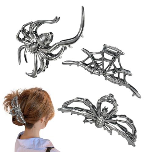 Halloween Krallenklammern Für Dickes Haar | Gothische Haar-Spangen Klemmen Größe M | Starker Halt Barrettes 3 Teile Für Damen Studenten Reise Fitness Outdoor Festivals Und Freizeit Halloween Krallenklammern Für Dickes Haar | Gothische Haar-Spangen Klemmen Größe M | Starker Halt Barrettes 3 Teile Für Damen Studenten Reise Fitness Outdoor Festivals Und Freizeit von Jongyumo
