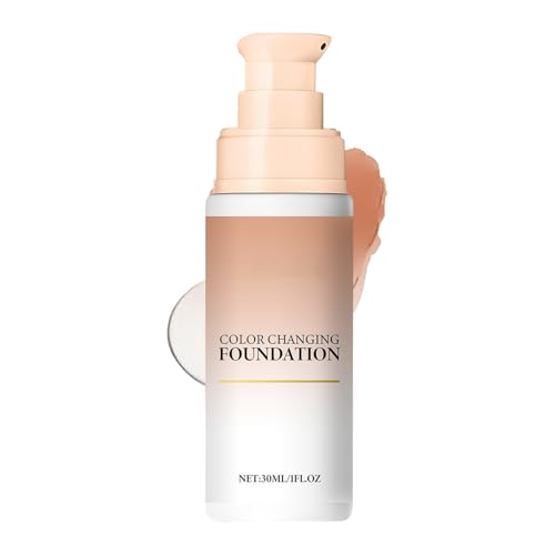 Leichte Concealer Foundation mit Thermoeffekt, Feuchtigkeitsspendend, Aufhellend, Pflegend, und Durchsichtig, Passt zu Öliger und Trockener Haut, für Arbeitsplatz, Dates, Reisen​ von Jongyumo