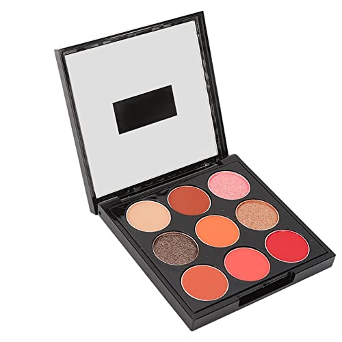 Augen-Make-up-Palette, Lidschatten-Palette mit 9 Farben, Hochpigmentierter Lidschatten mit Langanhaltender, Mattglitzernder, Perlmuttglänzender Lidschatten-Kosmetik(04) von Jonlaki