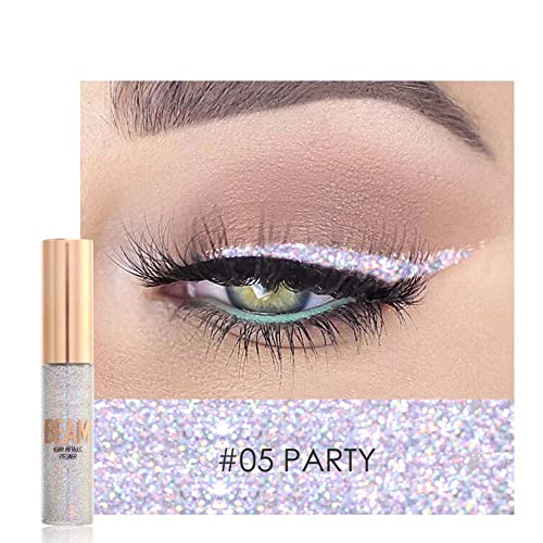 Eyeliner Liquid 5 Farben Glitter Eyeliner Liquid Shining Metallic Eyeliner Liquid Augen Makeup Liquid(5) von Jonlaki