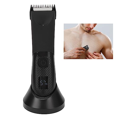 Haarschneidemaschine für Männer, Wiederaufladbarer USB-Körperhaarschneider mit Keramikschneiderkopf, Haarschneider für Glatte Haut, Bartschneider von Jonlaki