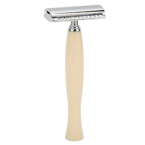Jonlaki Double Safety Smooth Shaklave Easy Operation Bastable Manual Rasierer für Männer (Beige) von Jonlaki