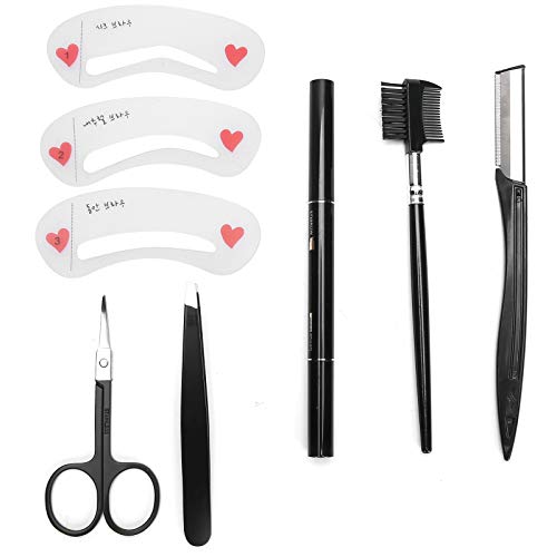 Jonlaki Eyebrow Trimmer Set Edelstahl -Make -up -Werkzeuge für Frauen Reisen 8pcs von Jonlaki