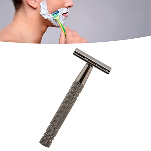 Jonlaki Handbuch Bart Trimmer Professionelles Metall Safer Tragbares Doppel -Seiten -Clipper -Werkzeug Schwarz für Männer von Jonlaki