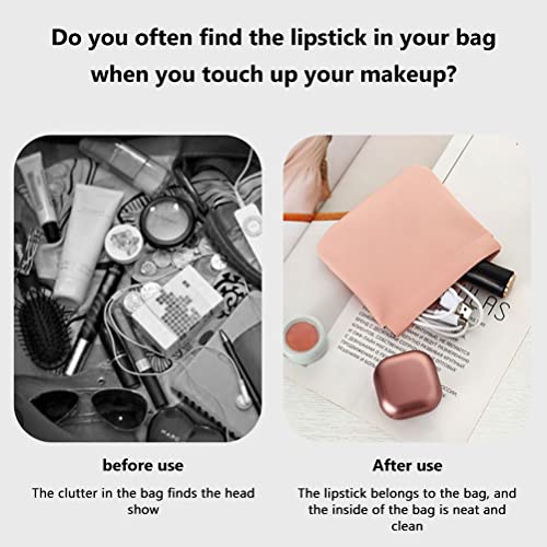 Jonlaki Leder -Make -up -Organizer Kosmetikbeutel Beutel Tragbarer Speicher für Frauen Muttertag (helles Gelb) von Jonlaki