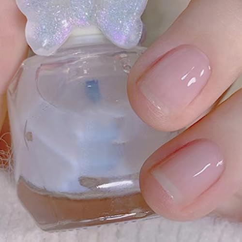 Jonlaki Nagelgelpolierwasser auf Wasserbasis Hoher Glänzender Dauerhafter Gefrosteter Nagellack Set Damen Kurznägel Sommer (Decklack) von Jonlaki