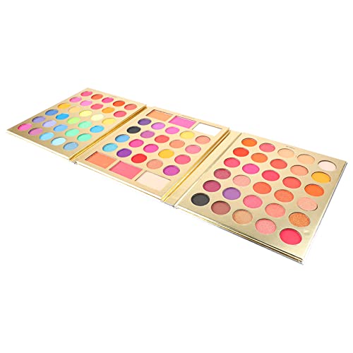 Lidschatten-Make-up-Palette, 86 Farben, Matte und Glitzernde Lidschatten-Kosmetik für Make-up-Künstler und Anfänger, Buntes Puder für die Augen von Jonlaki